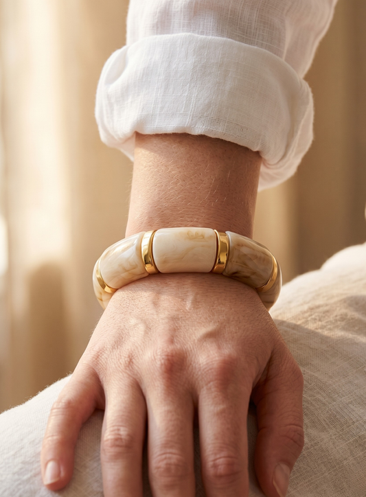 Pulseira Elegância Creme