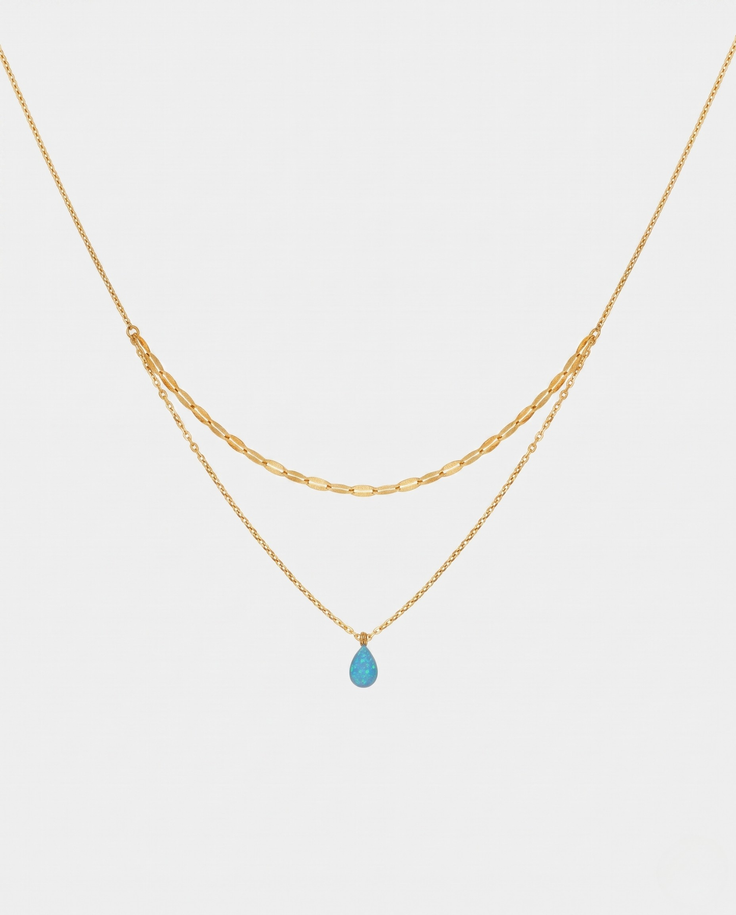 Colar Gota Azul