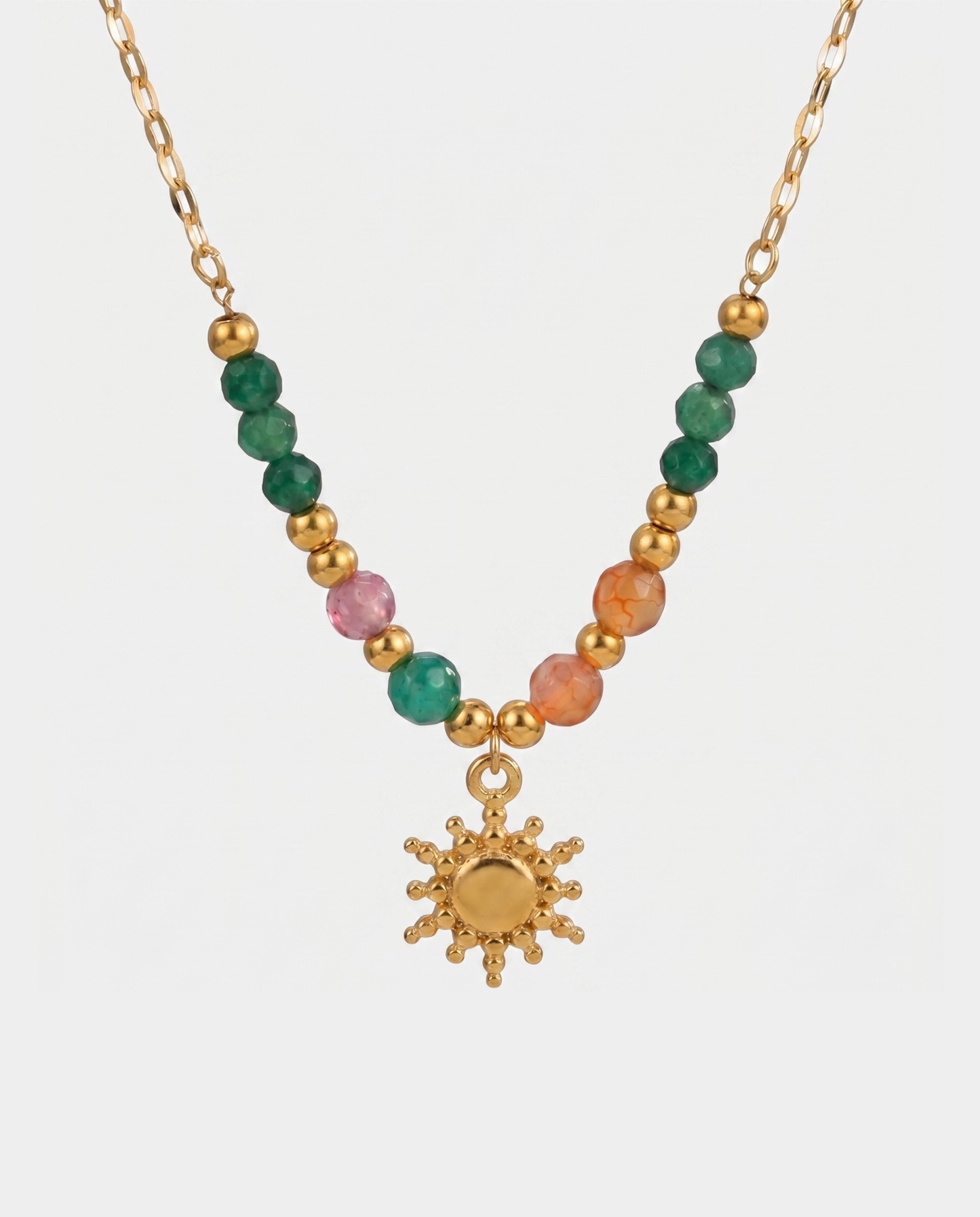 Colar Sol Dourado