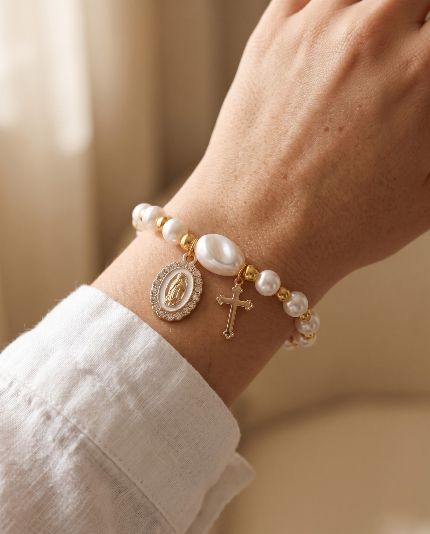 Pulseira Pérolas da Fé
